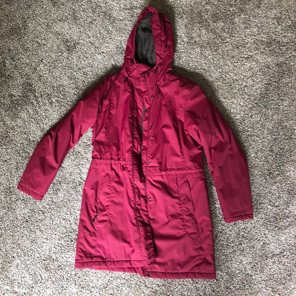 LL Bean heavy duty pink parka